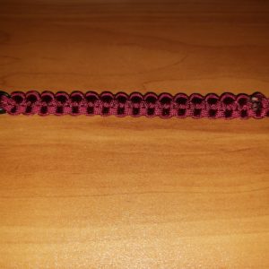 7.5" Paracord Bracelet, Burgundy