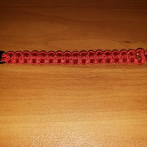 7.5" Paracord Bracelet, Red
