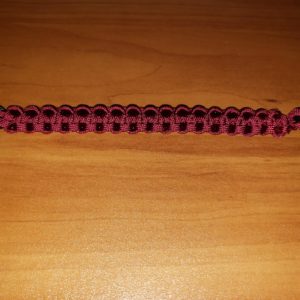 8" Paracord Bracelet, Burgundy