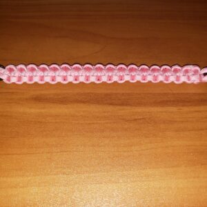 8" Paracord Bracelet, Pink 2