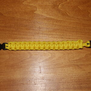 8" Paracord Bracelet, Canary Yellow