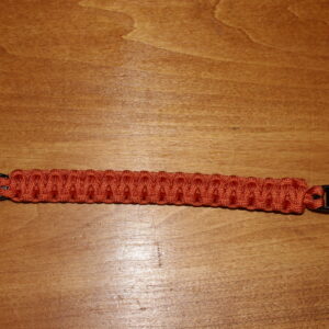 8" Paracord Bracelet, International Orange