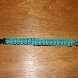 8" Paracord Bracelet, Light Blue